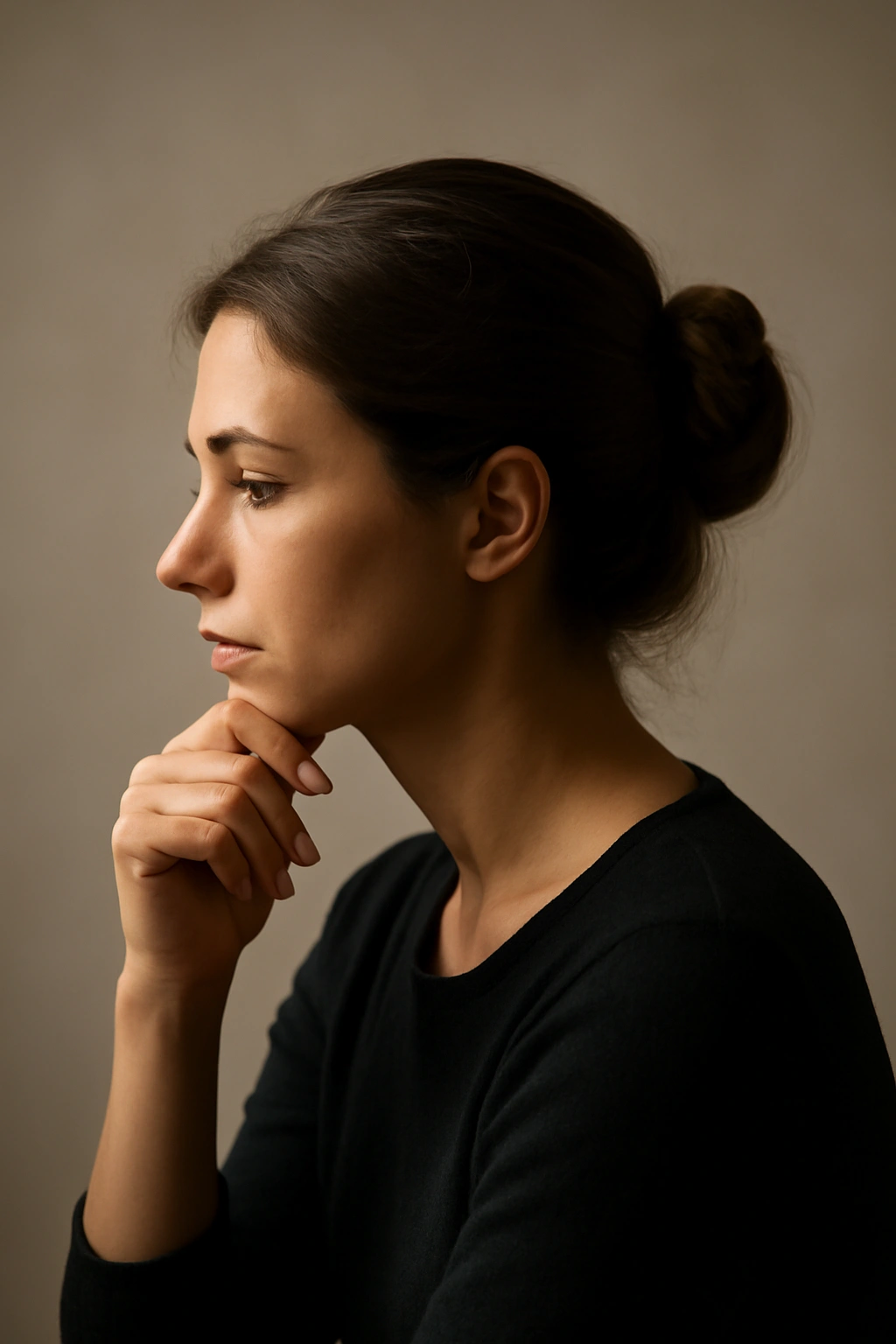8 Classic Updos That Work for Any Formal Occasion 9 Contemplative silhouette representing final thoughts and reflection