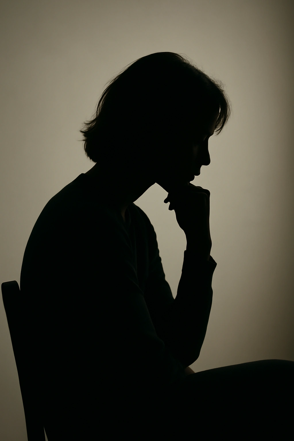 20 Medium Layered Haircuts Stylists Get Asked For Most 21 Silhouette of a person in a contemplative pose representing final thoughts