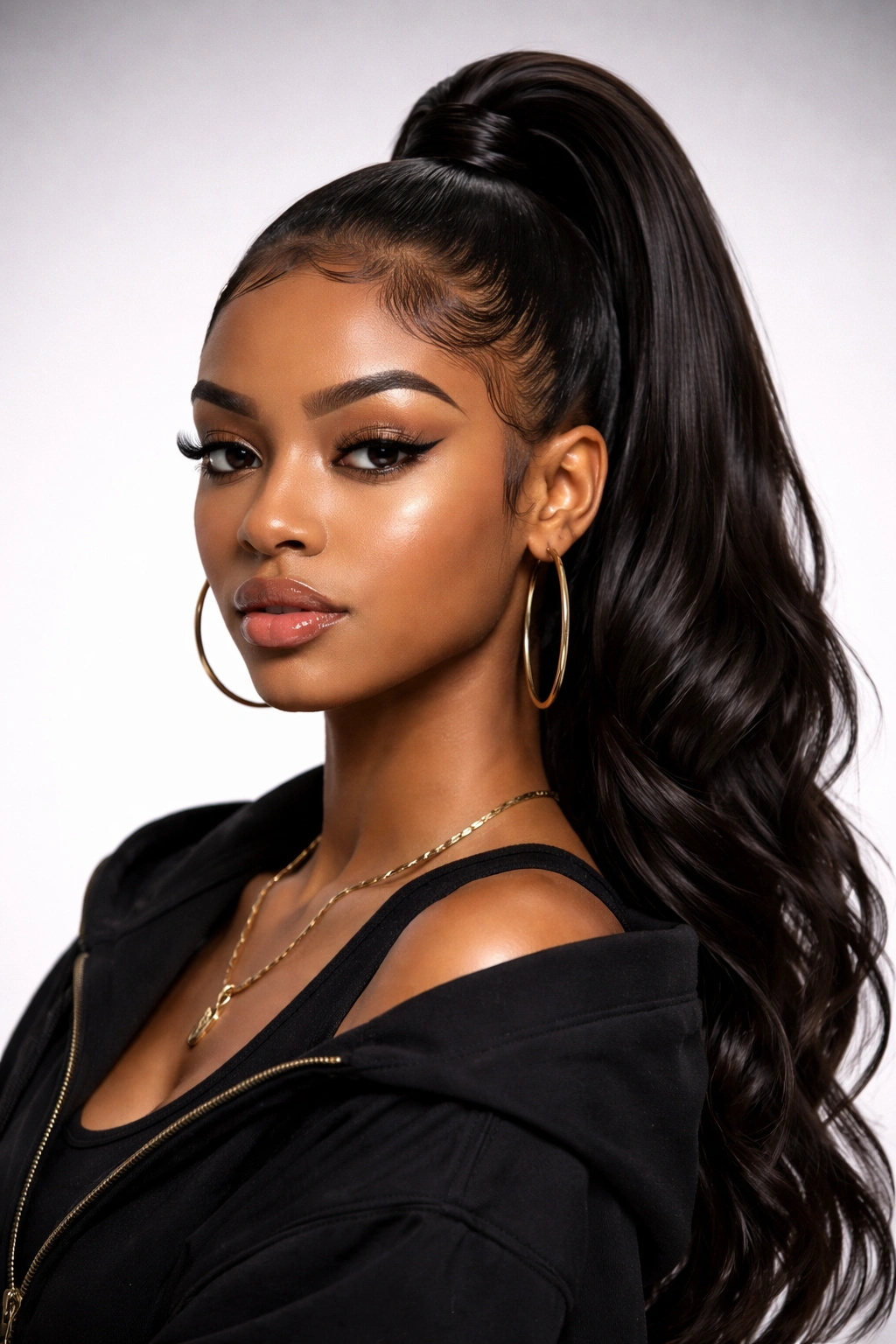 Portrait of student with confident bold hairstyle