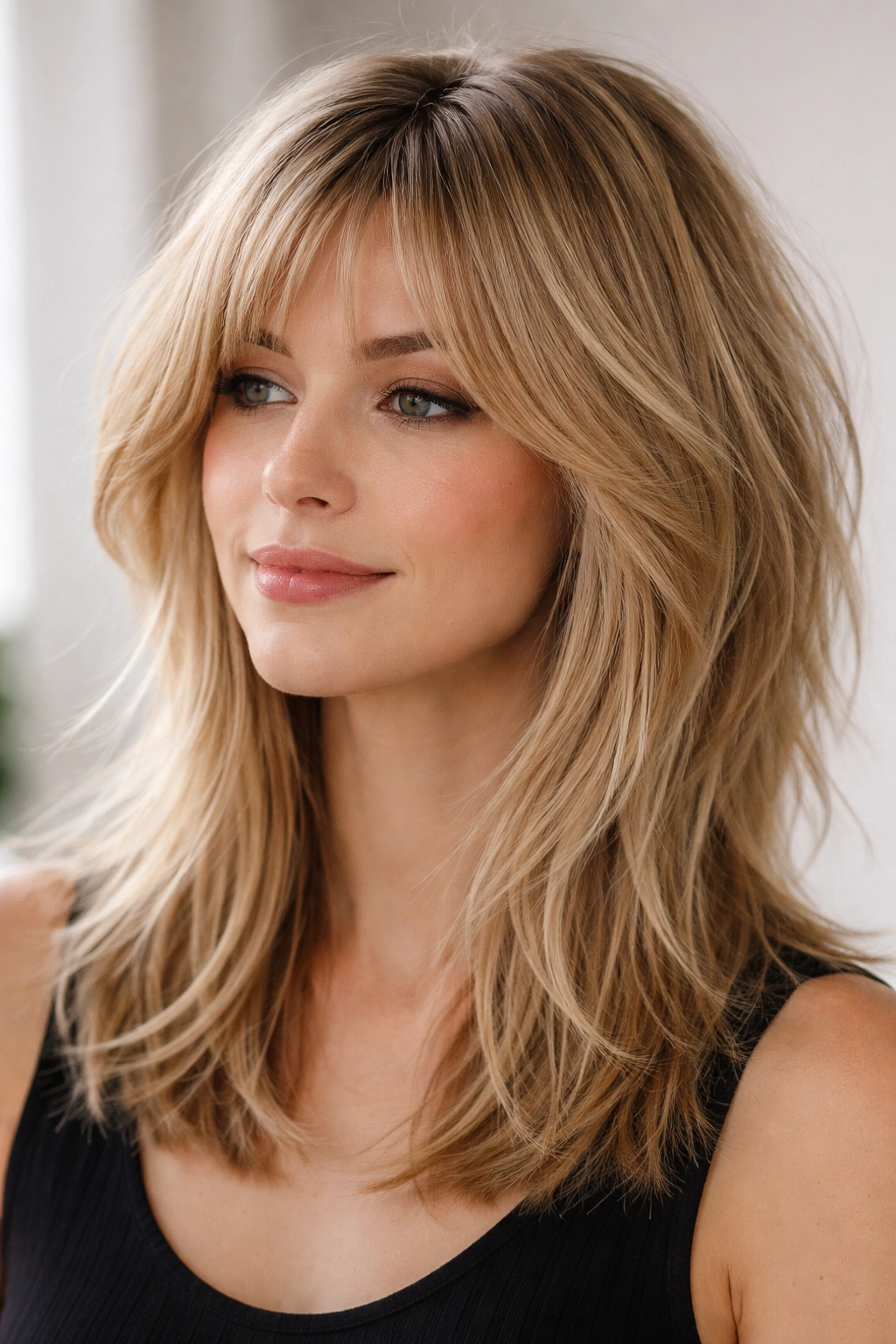 12 Shoulder Length Shag Cuts For Any Hair Type 11 Fine hair shag with subtle layers adding texture and lift