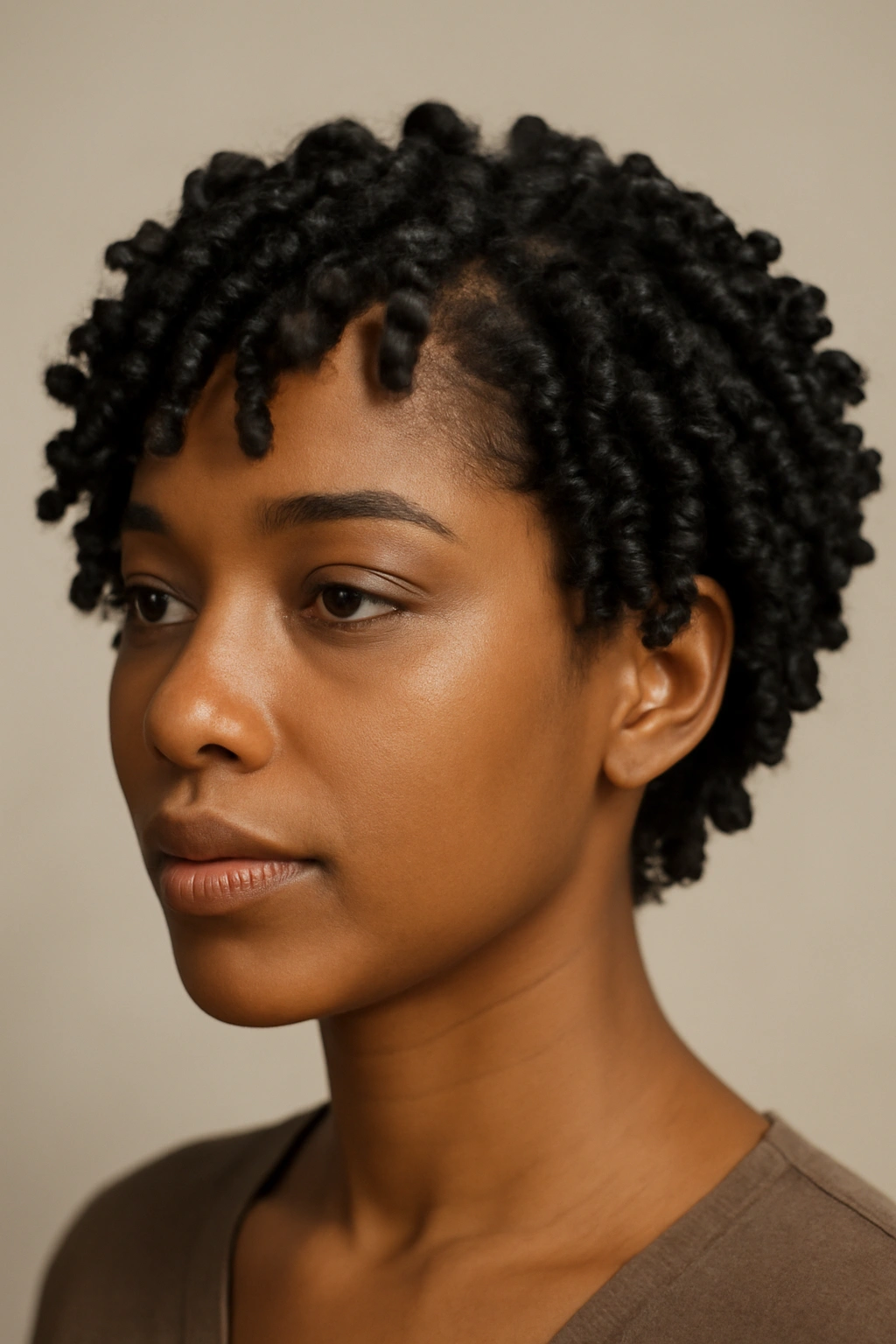 10 Short Flip Hairstyles for Black Women to Try 9 Finger coils flipping forward around the face