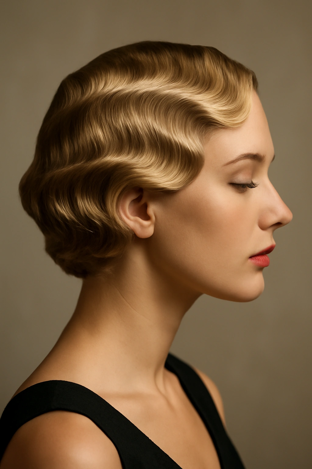 10 Polished Short Hairstyles for Any Formal Event 6 Soft finger waves on mid-length hair