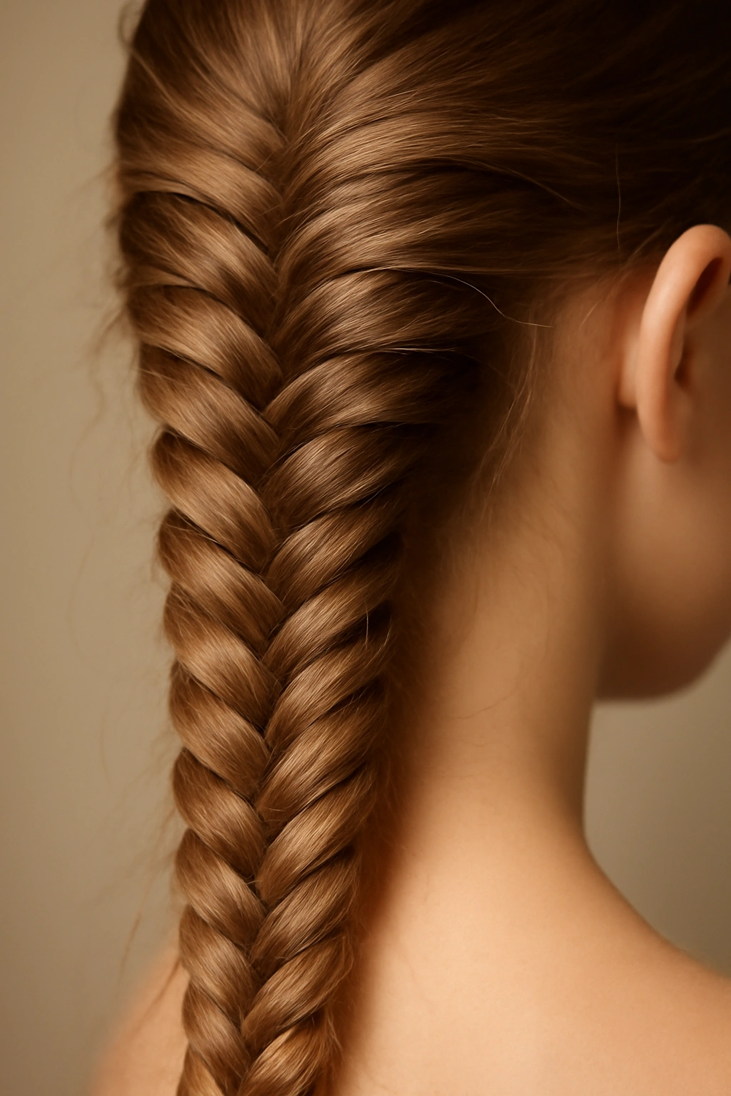 18 Kids Braid Styles That Work for School and Play 4 Close-up of a fishtail braid with interwoven strands on a child's hair