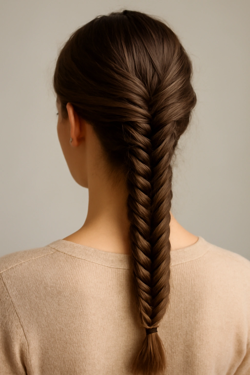 18 Braided Hairstyles for the Office and Weekends 6 Tight fishtail braid with intricate pattern