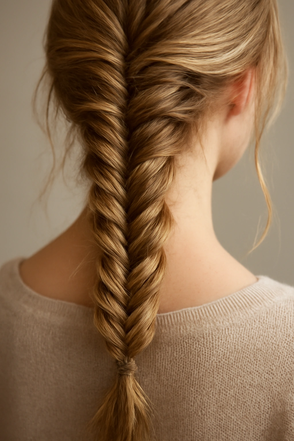 10 Loose Braid Styles for Casual or Dressy Occasions 4 Fishtail braid with delicate texture.