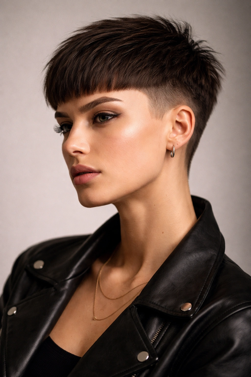 12 Cool Girl Short Haircuts With An Effortless Edge 5 French crop hairstyle with longer top and blunt front