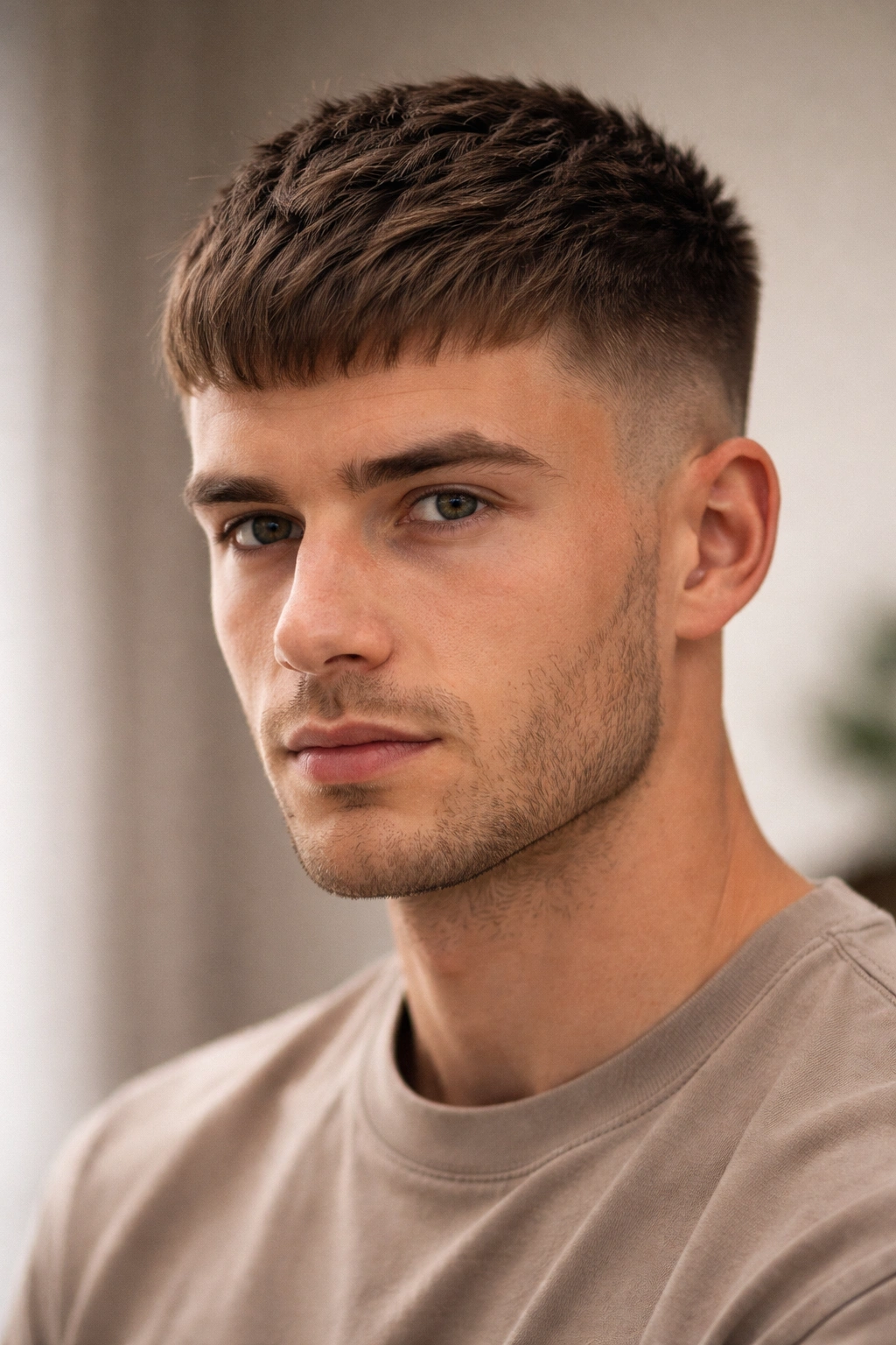12 Travel Friendly Short Hairstyles That Pack Well 6 French crop hairstyle with textured top and clean fade