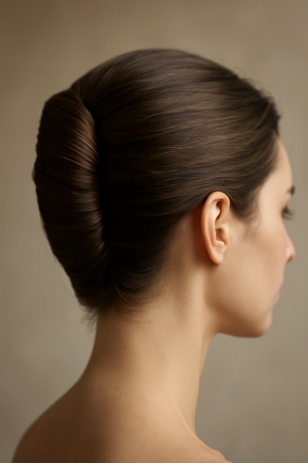 8 Classic Updos That Work for Any Formal Occasion 1 Sleek French twist updo at the nape of the neck, polished and formal
