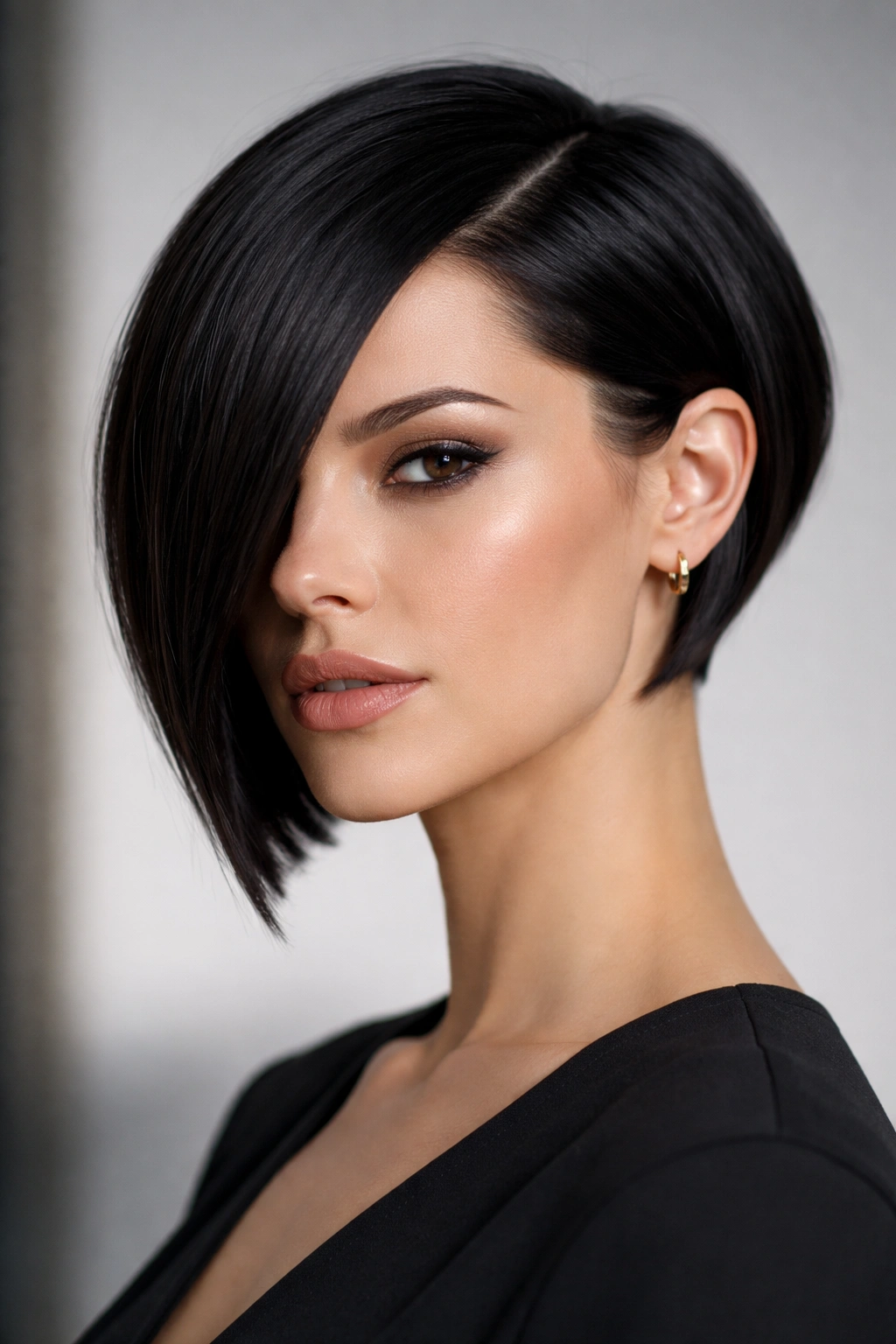 10 Asymmetrical Short Haircuts For Women 3 Geometric asymmetrical bob with precise angles