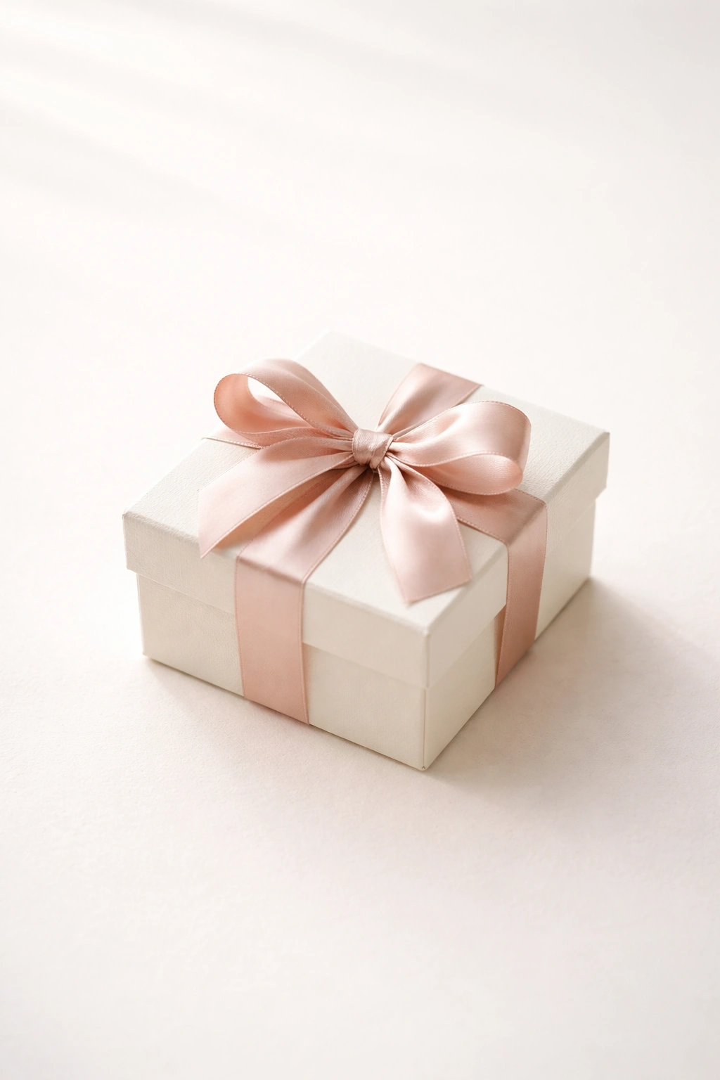 Elegant gift box on a clean studio surface