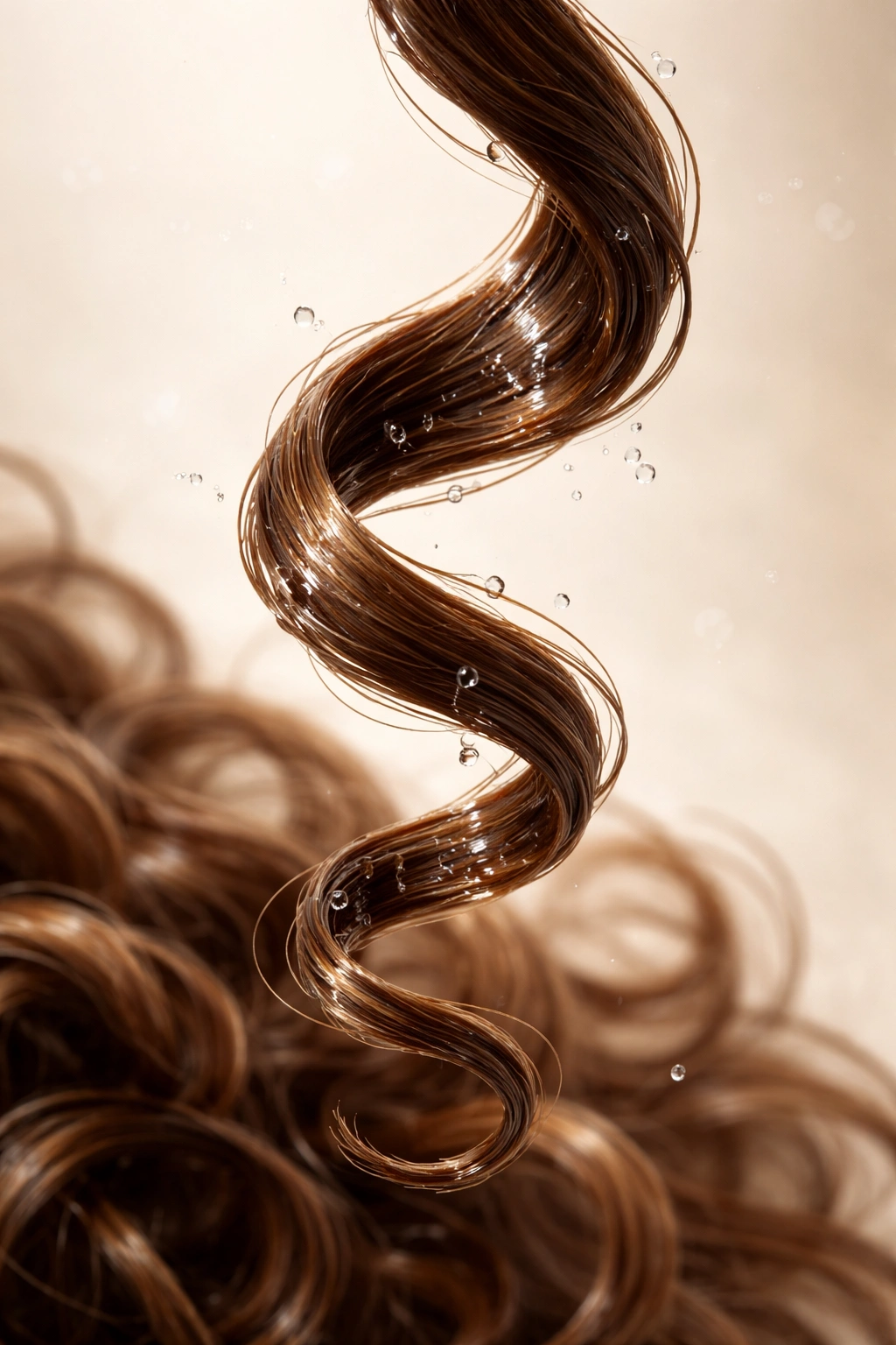 Curly hair with hydration glow illustrating who benefits from glycerin.