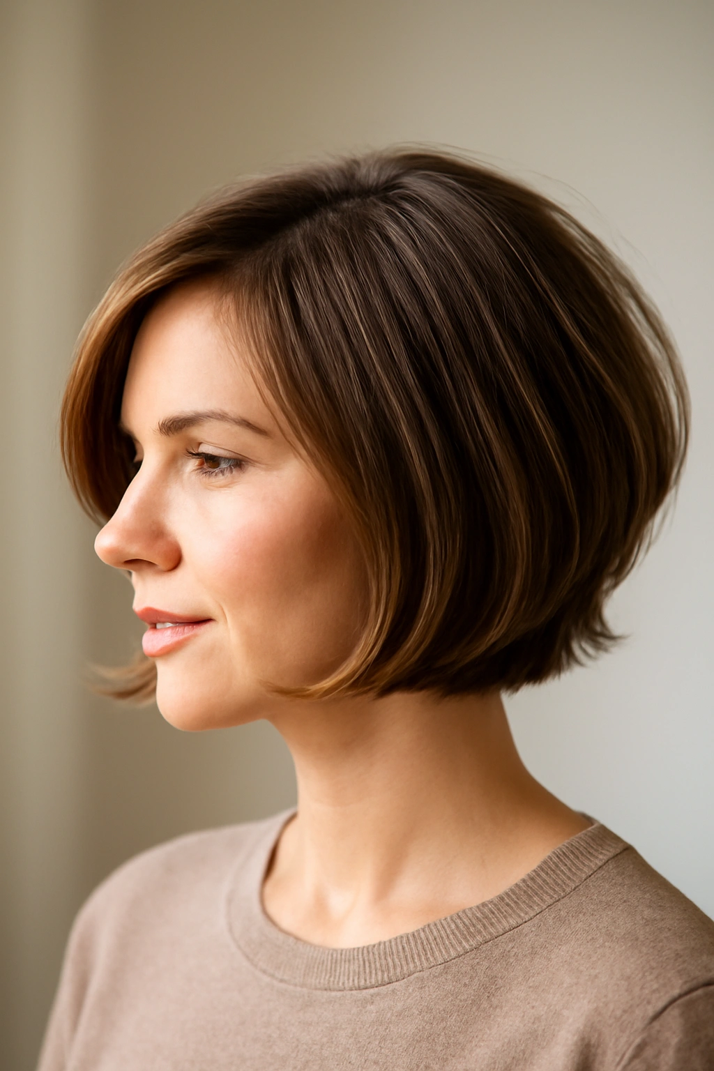 10 Quick Short Hairstyles for Busy Mornings 5 Three-quarter view of a graduated bob with flipped-out ends