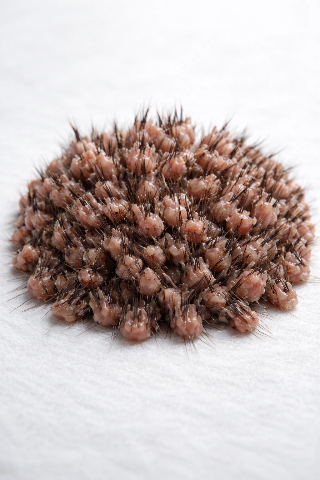 Close-up of a dense graft cluster illustrating core graft concepts