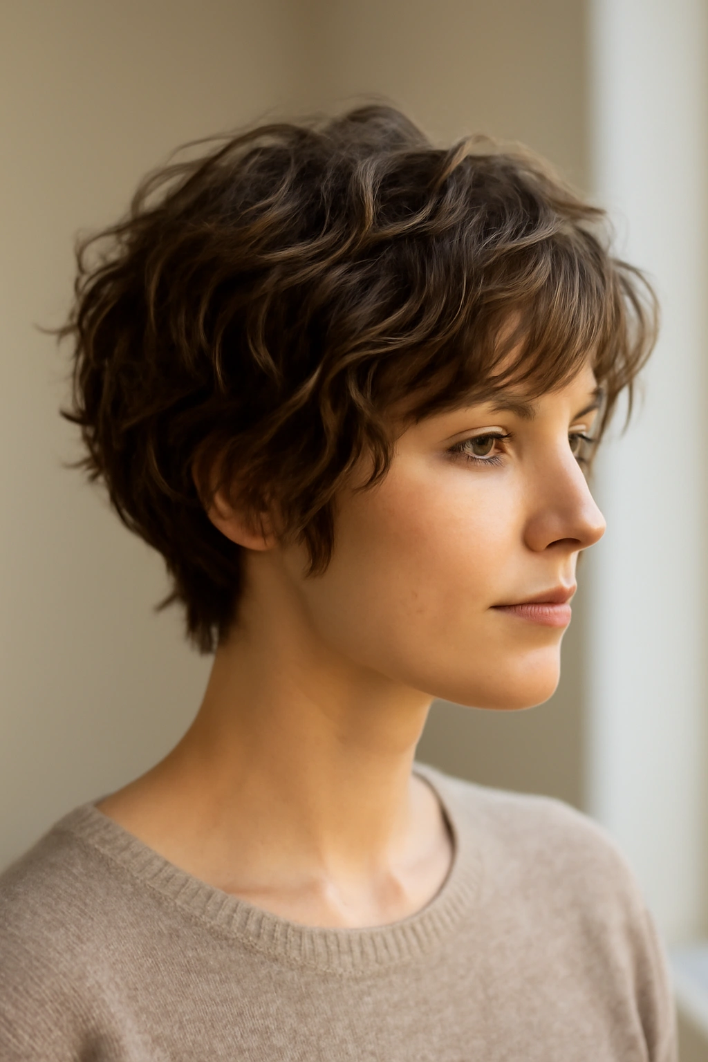 12 Wavy Pixie Styles Perfect for Wash and Go 12 Grown-out pixie with soft waves along the length