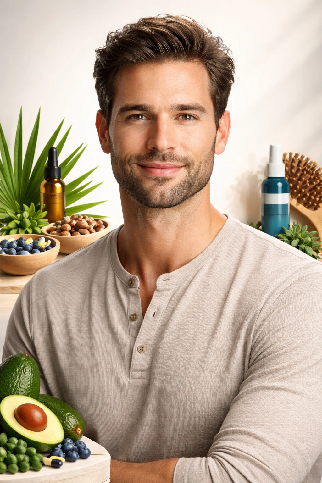 Man with fuller-looking hair suggesting growth support lifestyle.
