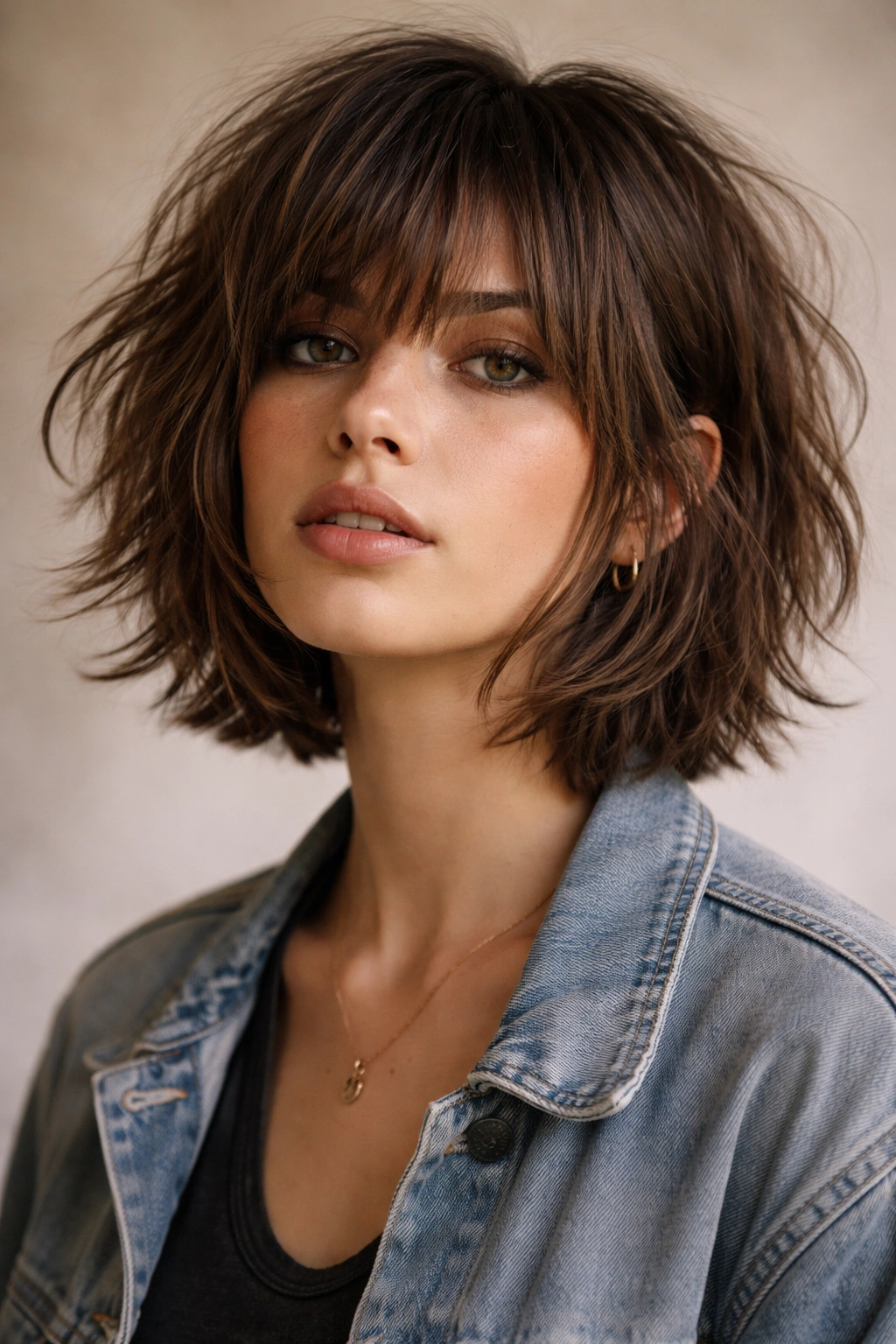 18 Layered Bobs Built For Natural Movement 17 Choppy textured grunge bob with undone layers
