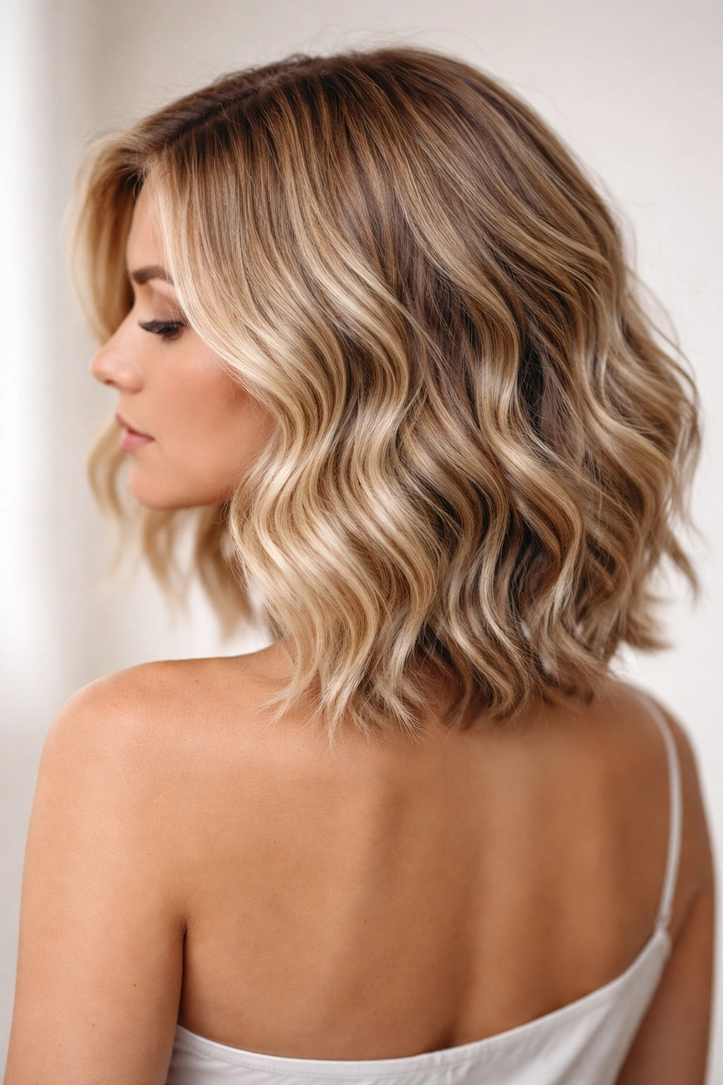 10 Prom Hairstyles For Short Hair You Can Do At Home 8 Short hair with tape-in extensions forming soft waves and volume