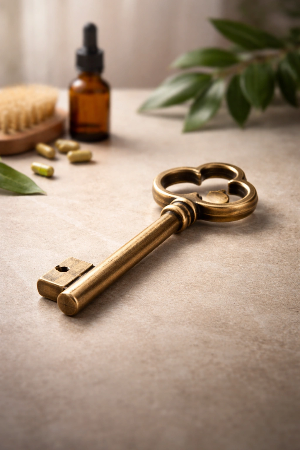 Large key icon representing takeaways