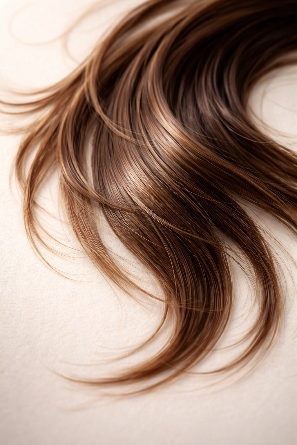 Close-up of healthy hair strands illustrating growth principles.
