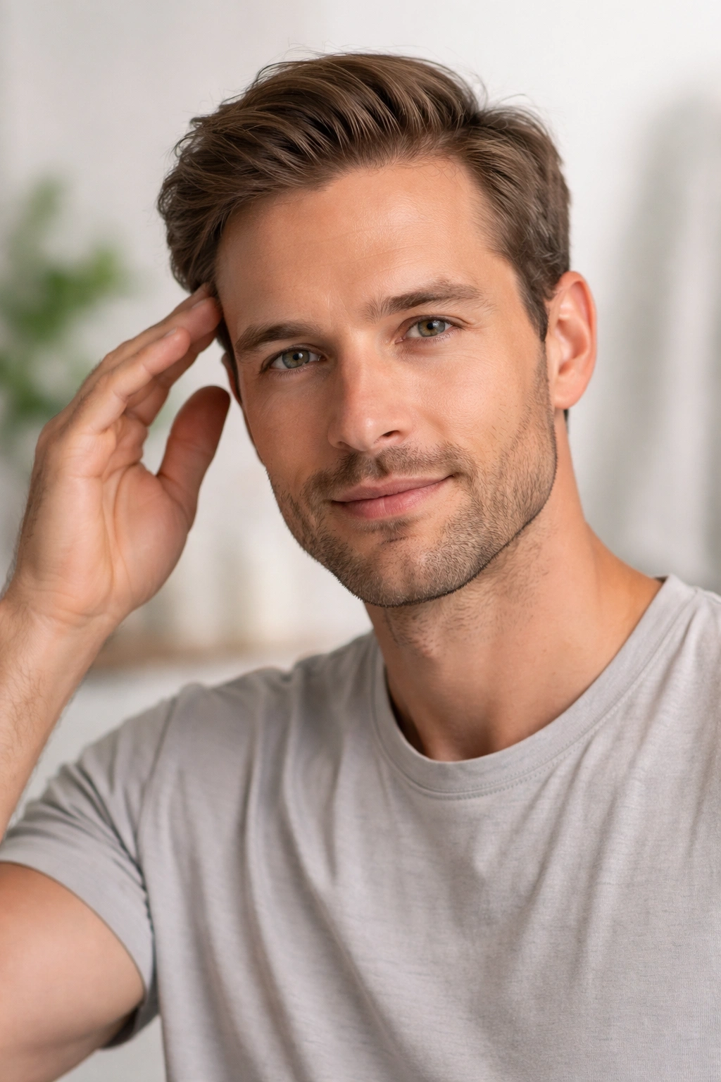 Person with calm expression summarizing hair loss takeaways.