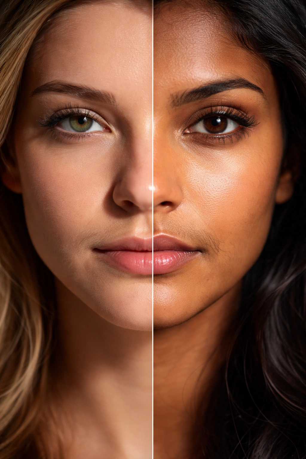 Face close-up showing hair contrast against skin to illustrate factors affecting treatment results