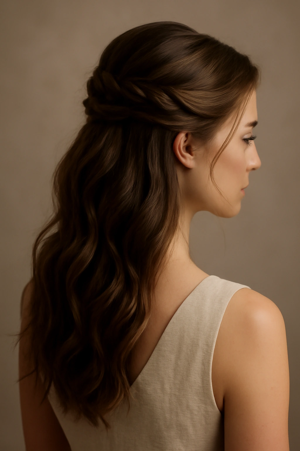 10 Effortless Hairstyles for Any Formal Event 4 Half-up hairstyle with gathered crown and flowing waves