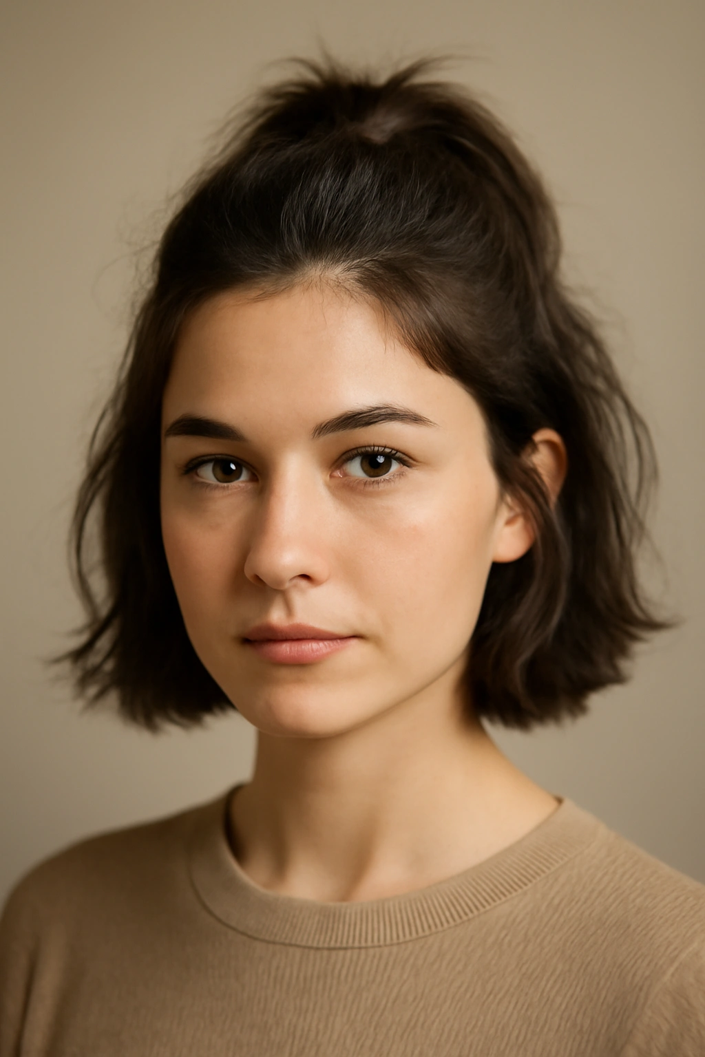 10 Half Up Styles for Short Hair You Can Try Today 1 Close-up of short hair styled into a high half-up ponytail