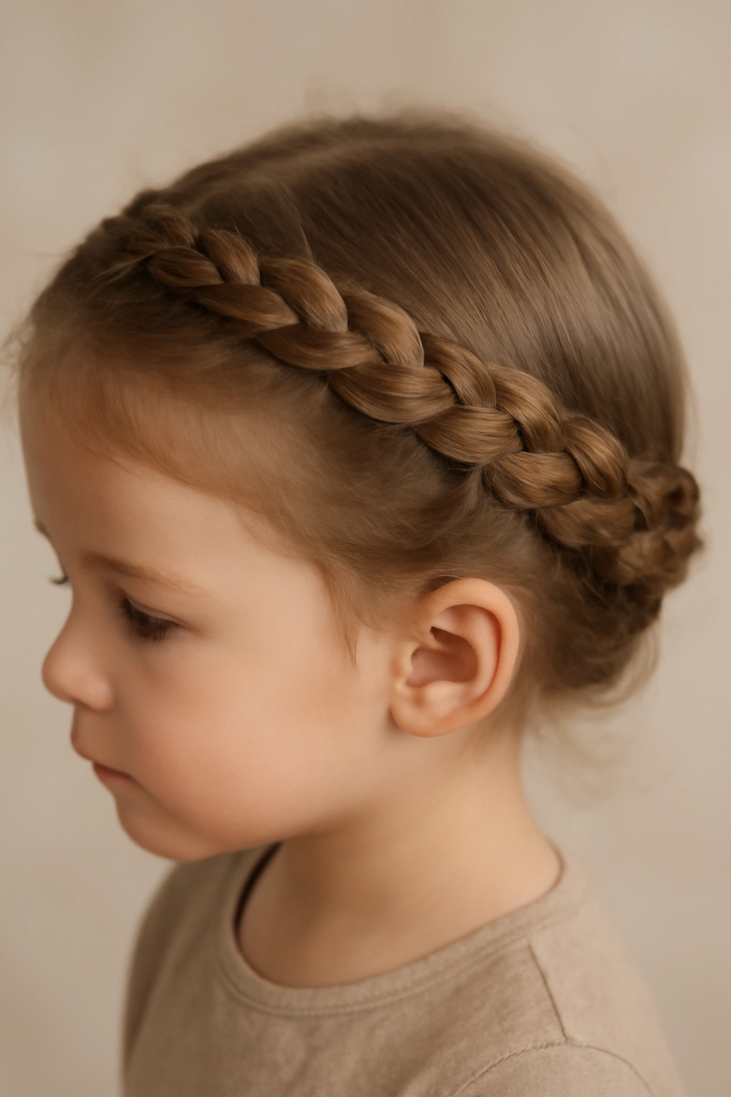 18 Braided Toddler Hairstyles That Won't Come Undone 10 Halo braid encircling the head with internal pins for secure hold