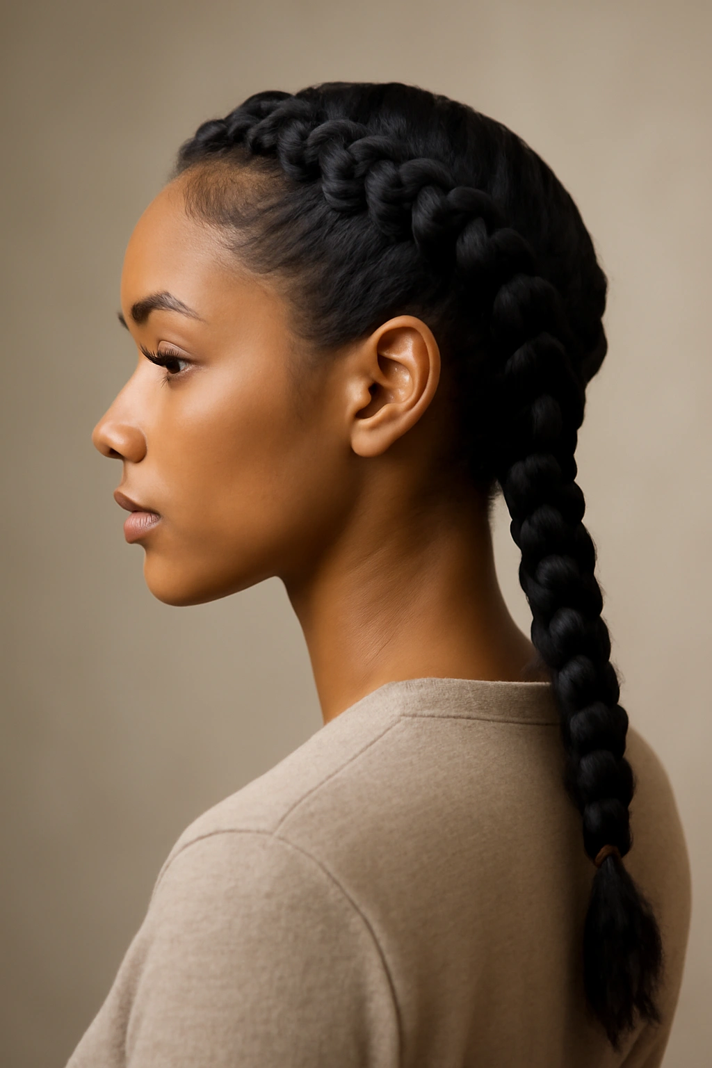 10 Pigtail Braid Styles Black Women Should Bookmark 2 Halo pigtail braids forming a crown around the head with two back pigtails