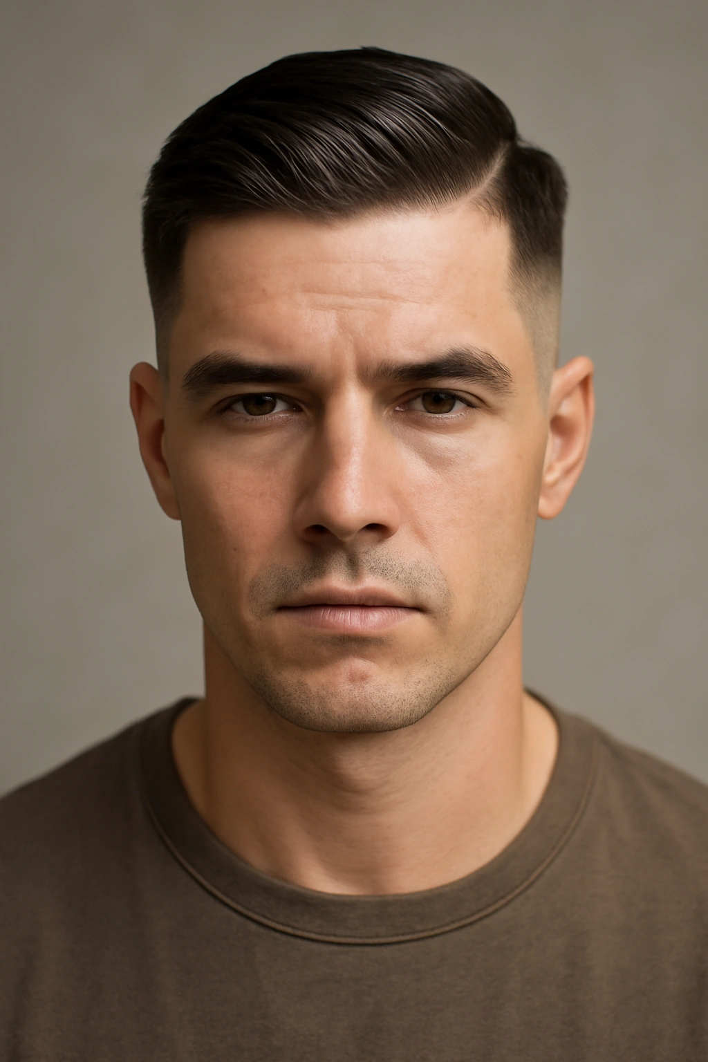 15 Sharp Short Haircuts Every Man Should Try 15 Close-up of a man showing a razor-sharp hard part and clean fade.