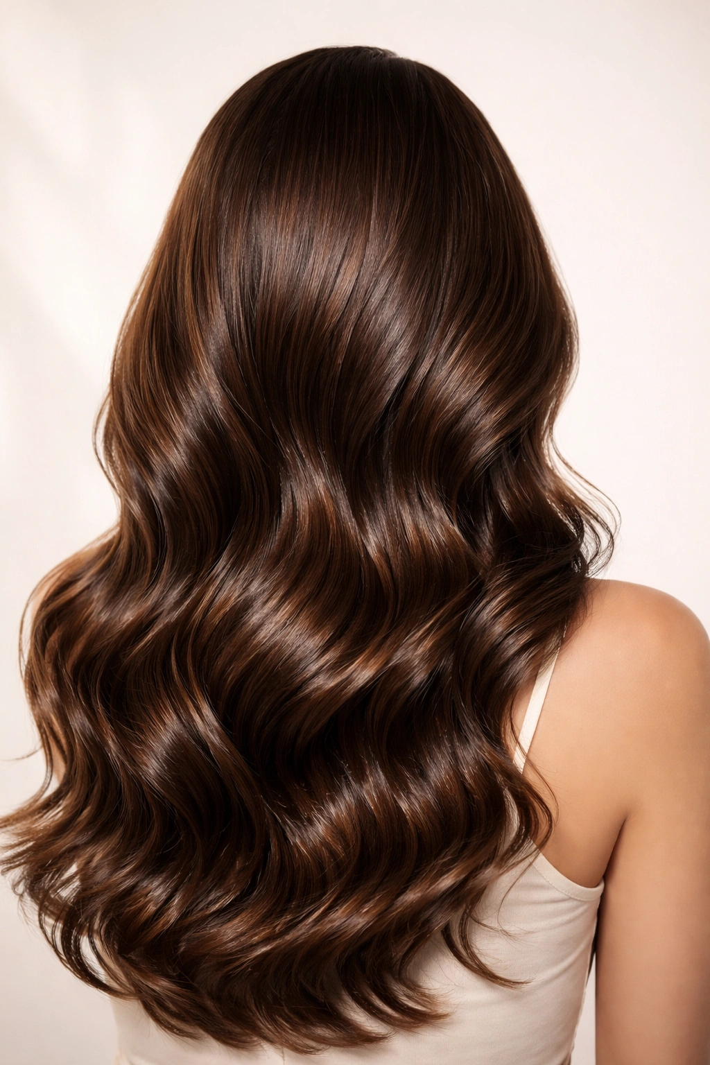 Healthy shiny hair in minimal setup representing final thoughts