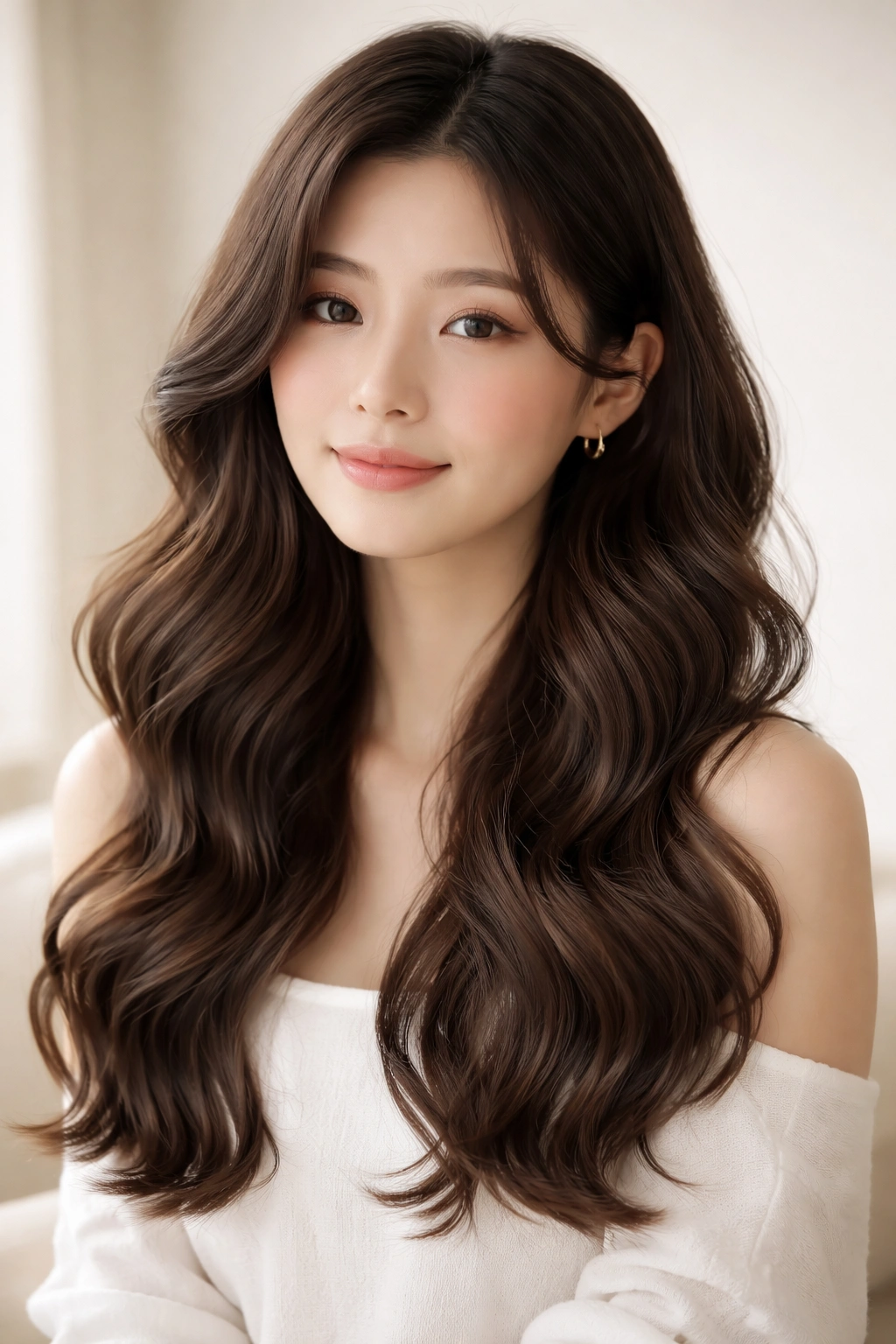 Natural waves created by heatless methods without heat styling