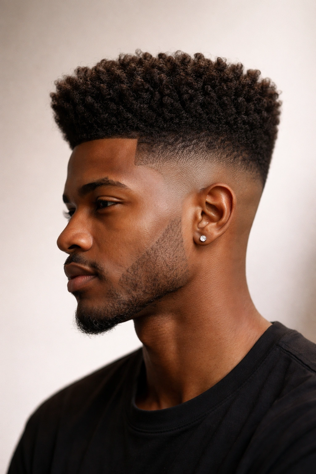 12 Textured Haircuts Organized By Curl Pattern 12 High-top coil fade with a fuller top and faded sides