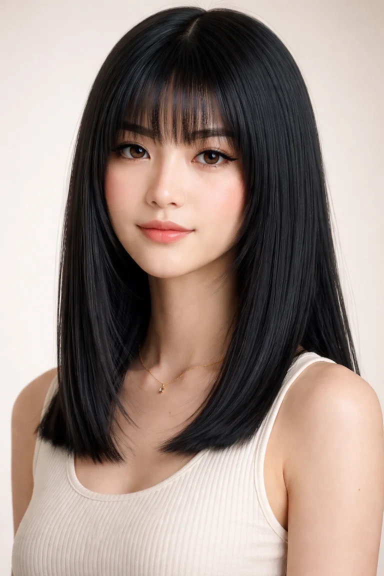12 Hime Cut Hairstyles For Sleek Straight Hair