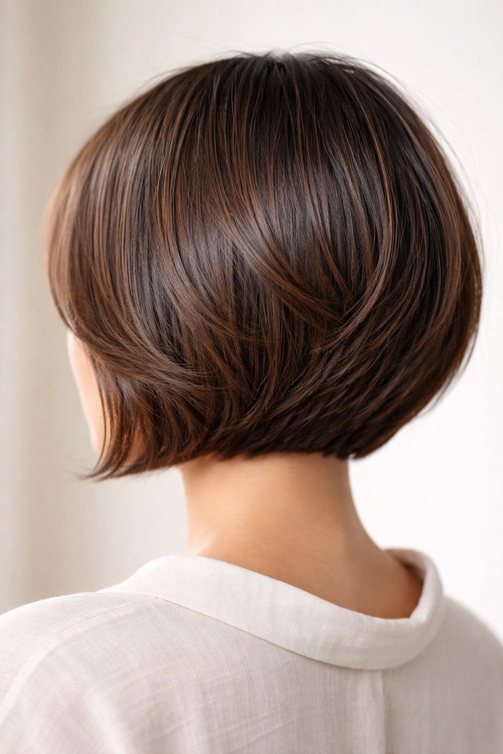 18 Layered Bobs Built For Natural Movement 18 Polished textured bob with internal layers