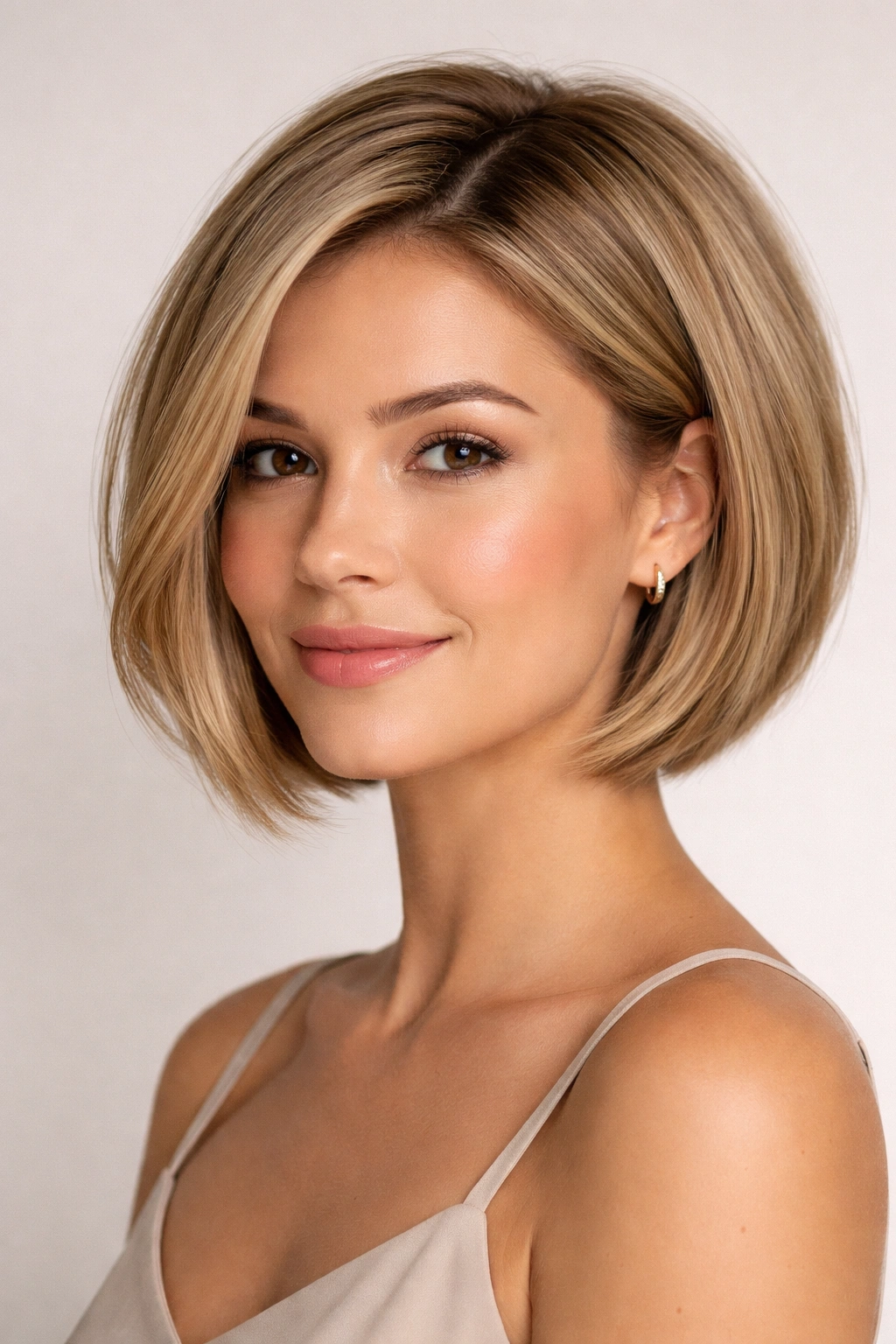 Jaw-length bob with subtle layered movement