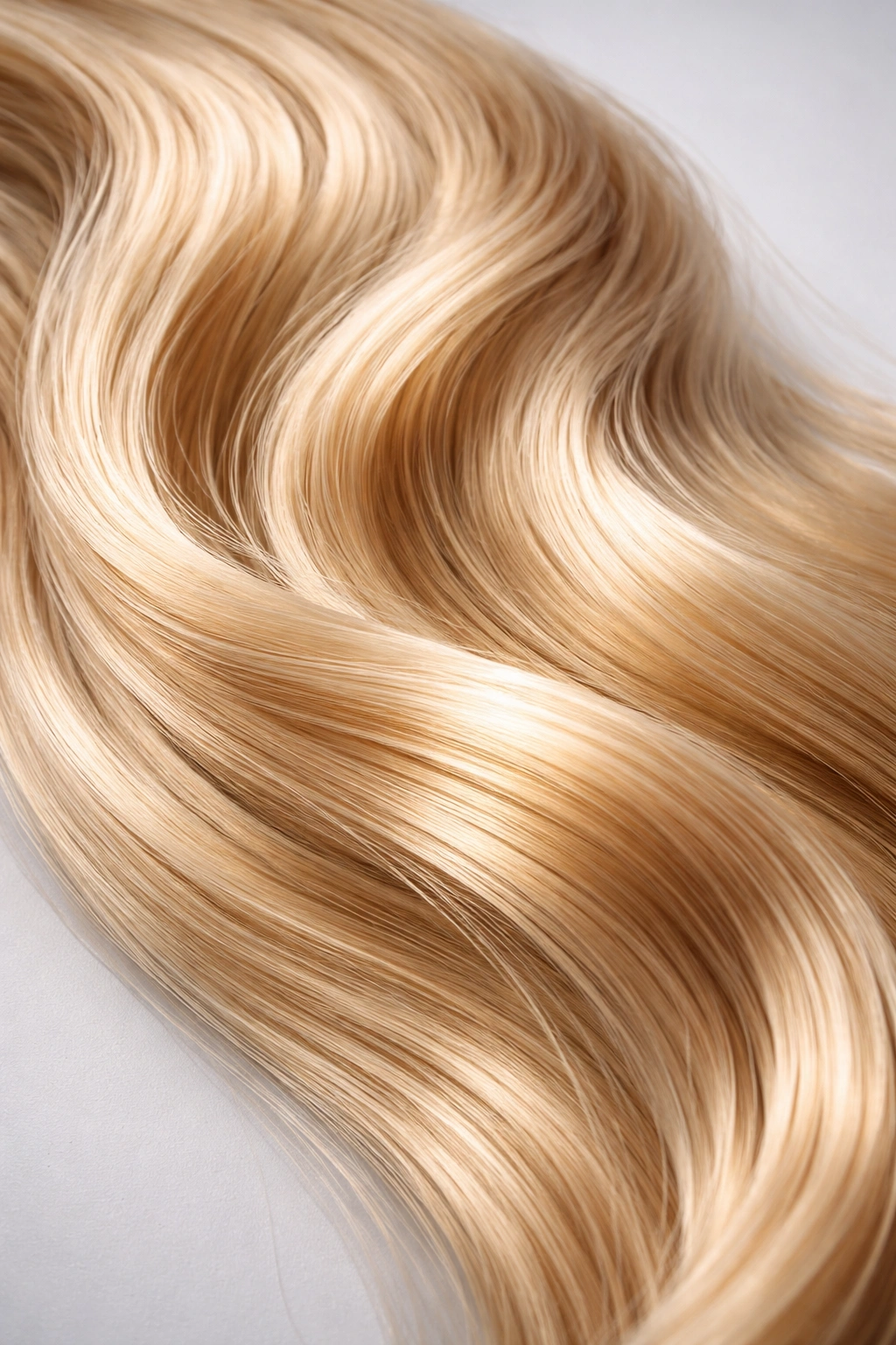 Close-up of Kanekalon silky fiber strands with natural-looking luster