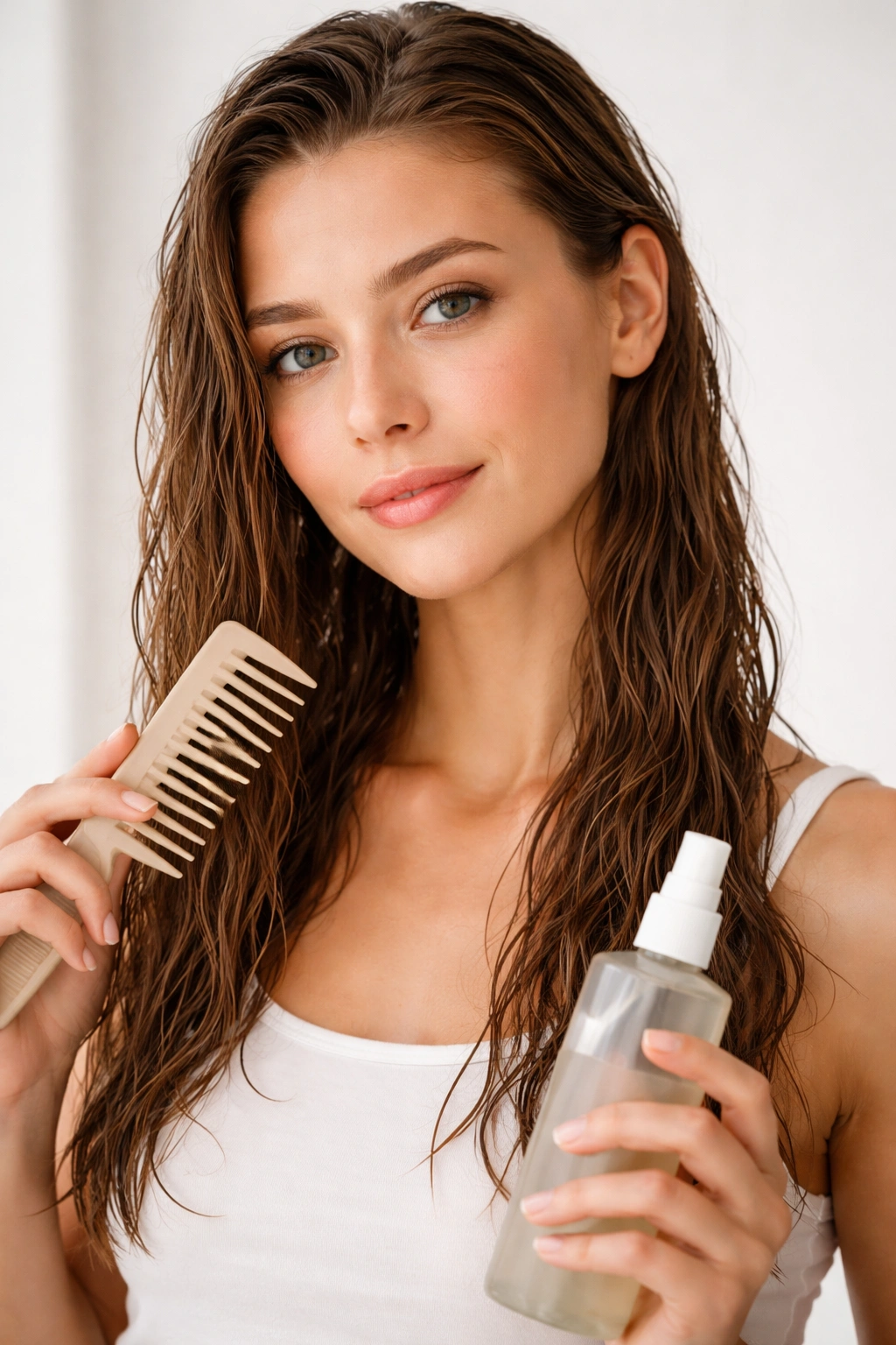 Calm portrait of damp-haired person illustrating key takeaways visually