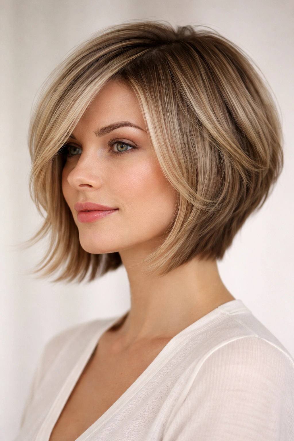 10 Classic Bob Styles That Work At Every Age 3 Layered bob with front lengthened pieces and back layers