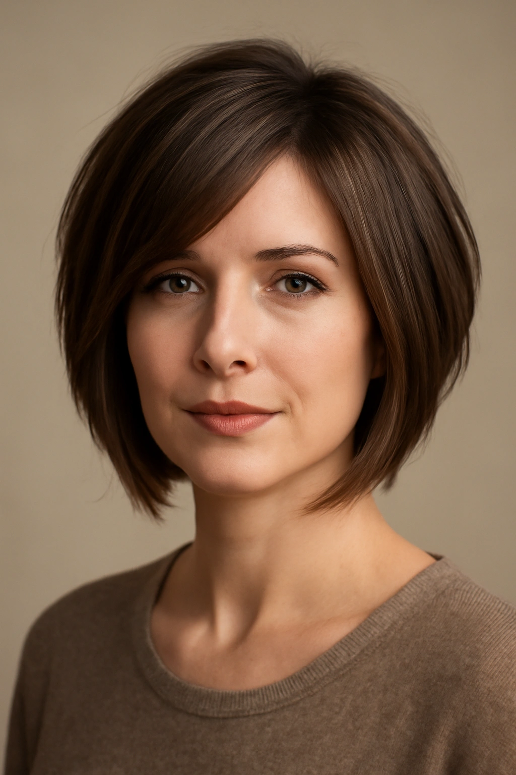 20 Short Bob Hairstyles You Can Style in Minutes 5 Close-up of layered bob showing lift at crown and face-framing pieces