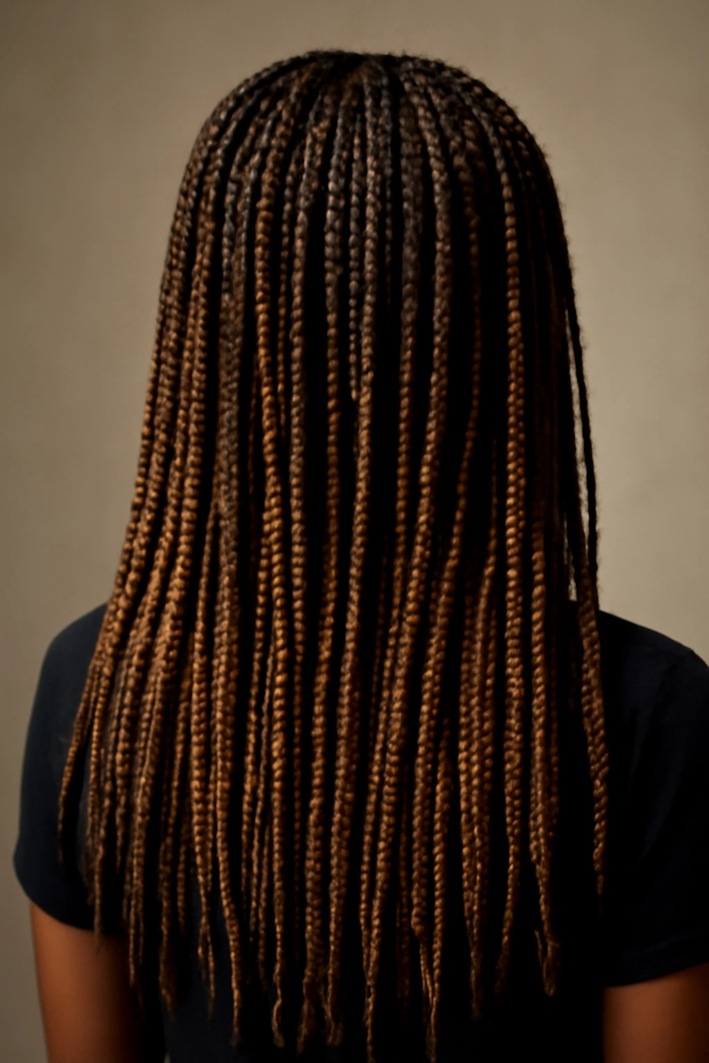 20 Box Braid Styles From Short Bobs to Waist Length 14 Layered box braids in varying lengths cascading from crown.