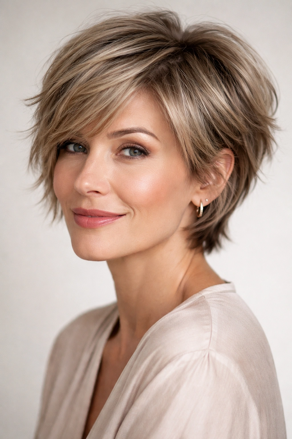 15 Short Haircuts For Women In Their 40s And 50s 5 Layered cropped cut with volume and texture