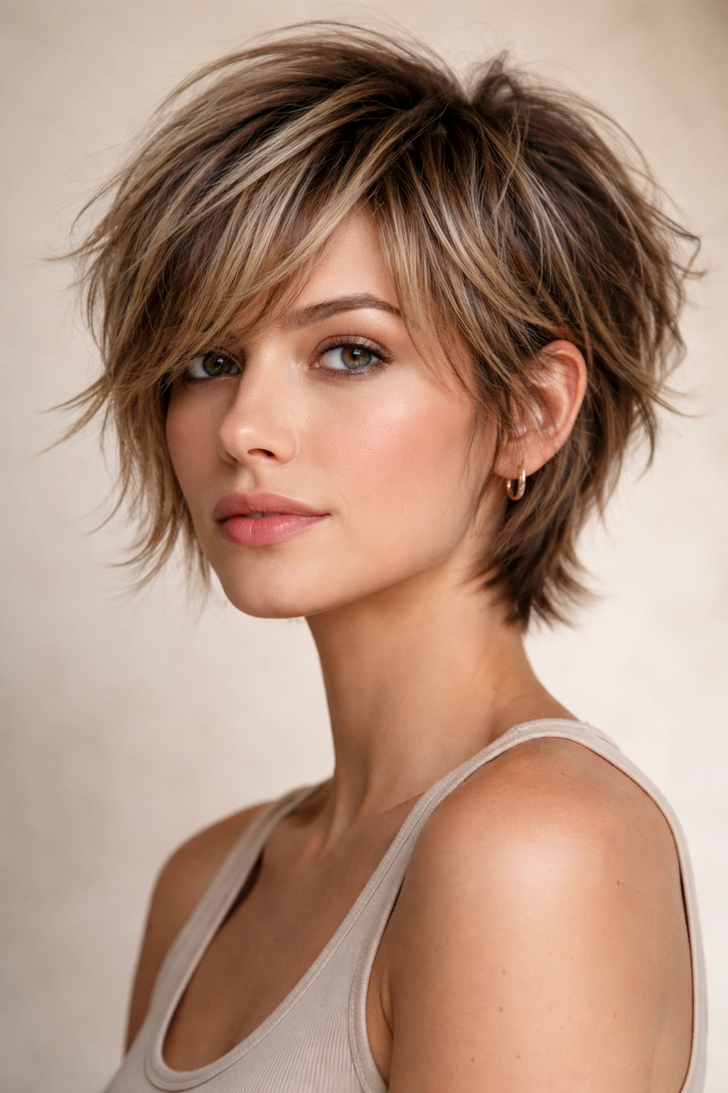 15 Versatile Long Pixie Cuts For Everyday Wear 11 Layered pixie shag with chin-length layers and textured movement