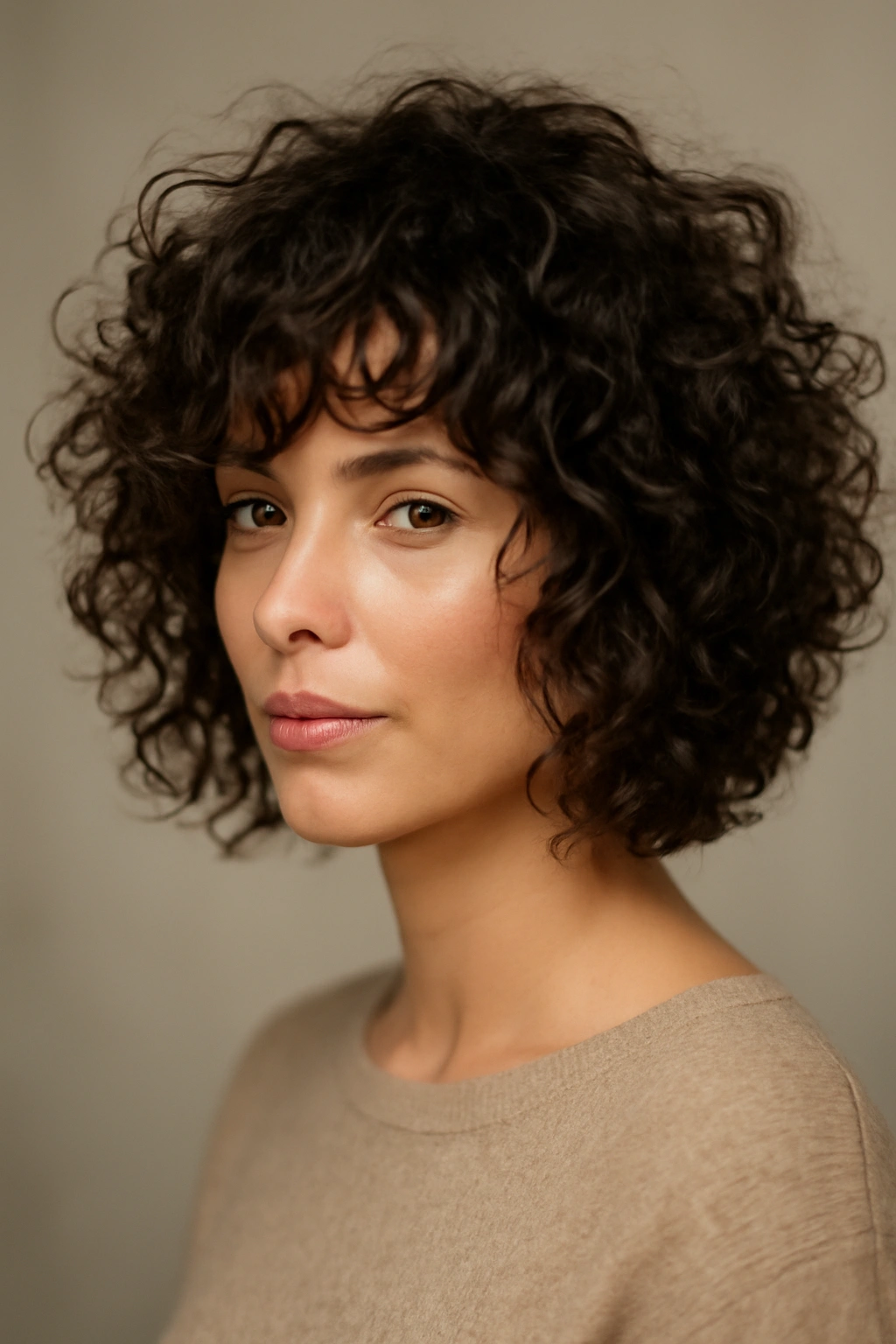 15 Gorgeous Bob Haircuts for Women With Curly Hair 3 Layered shag curly bob with maximum volume