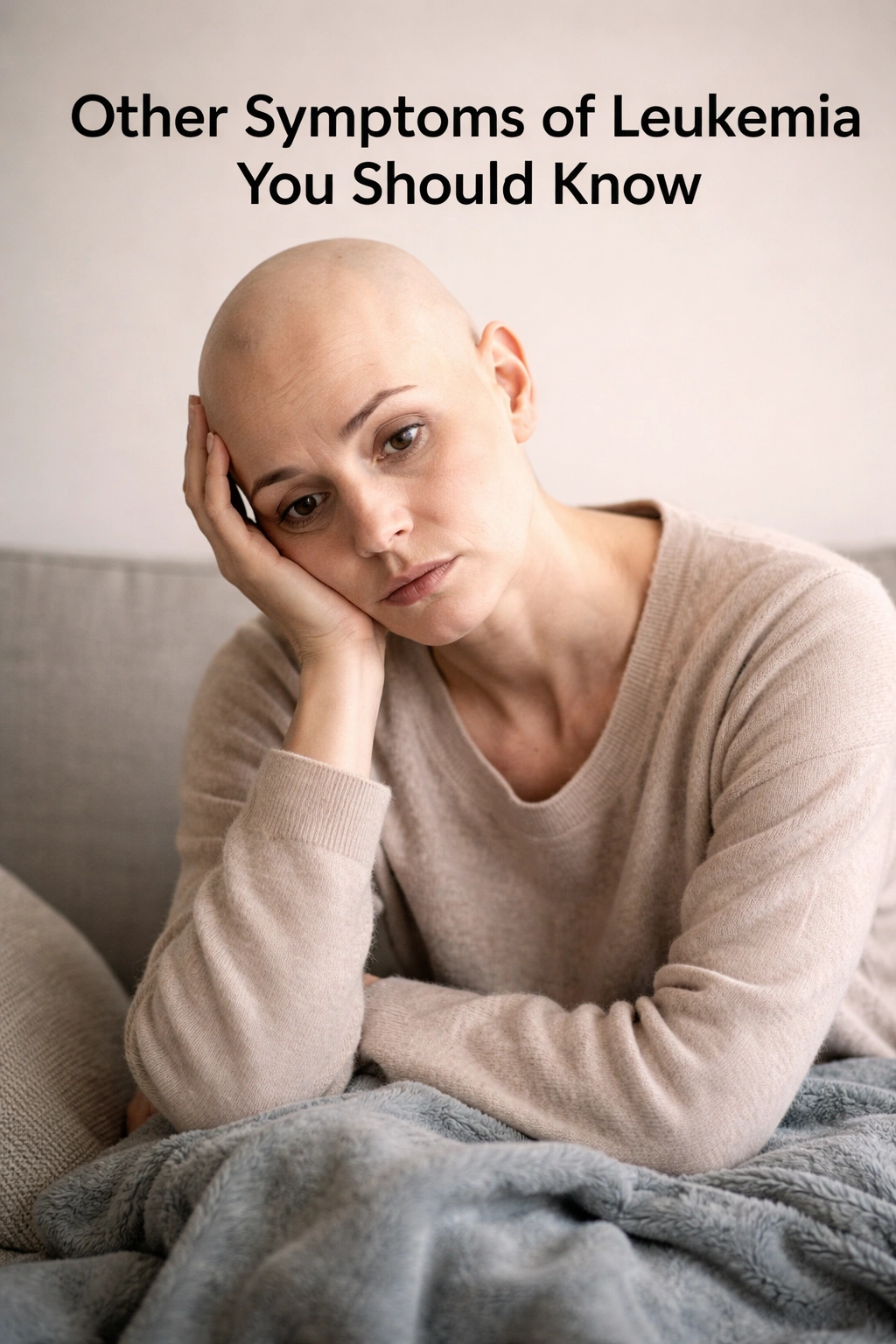 Person with tired look illustrating leukemia symptoms beyond hair loss