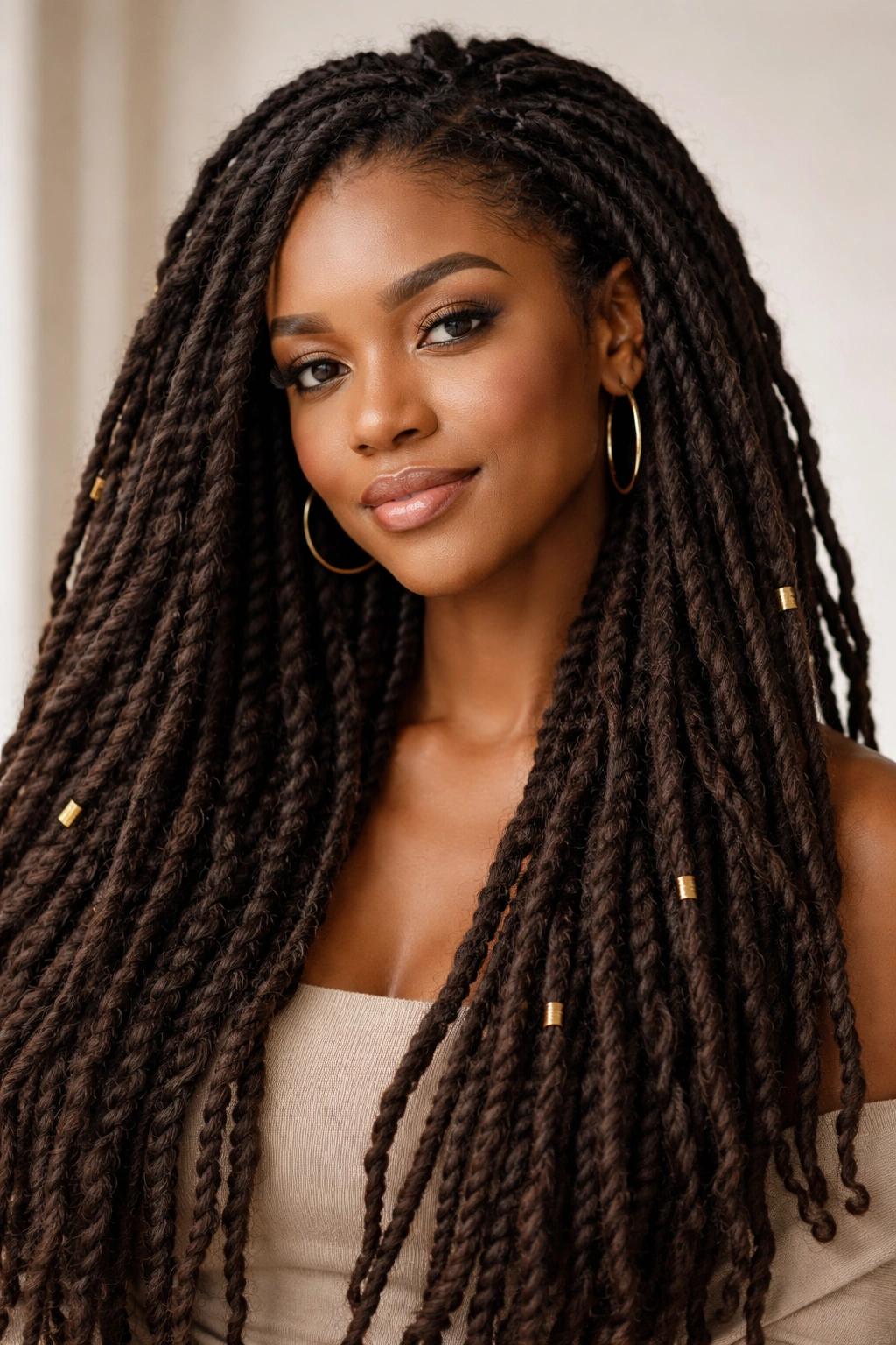 Long natural dreadlocks on 4a-4c coily hair