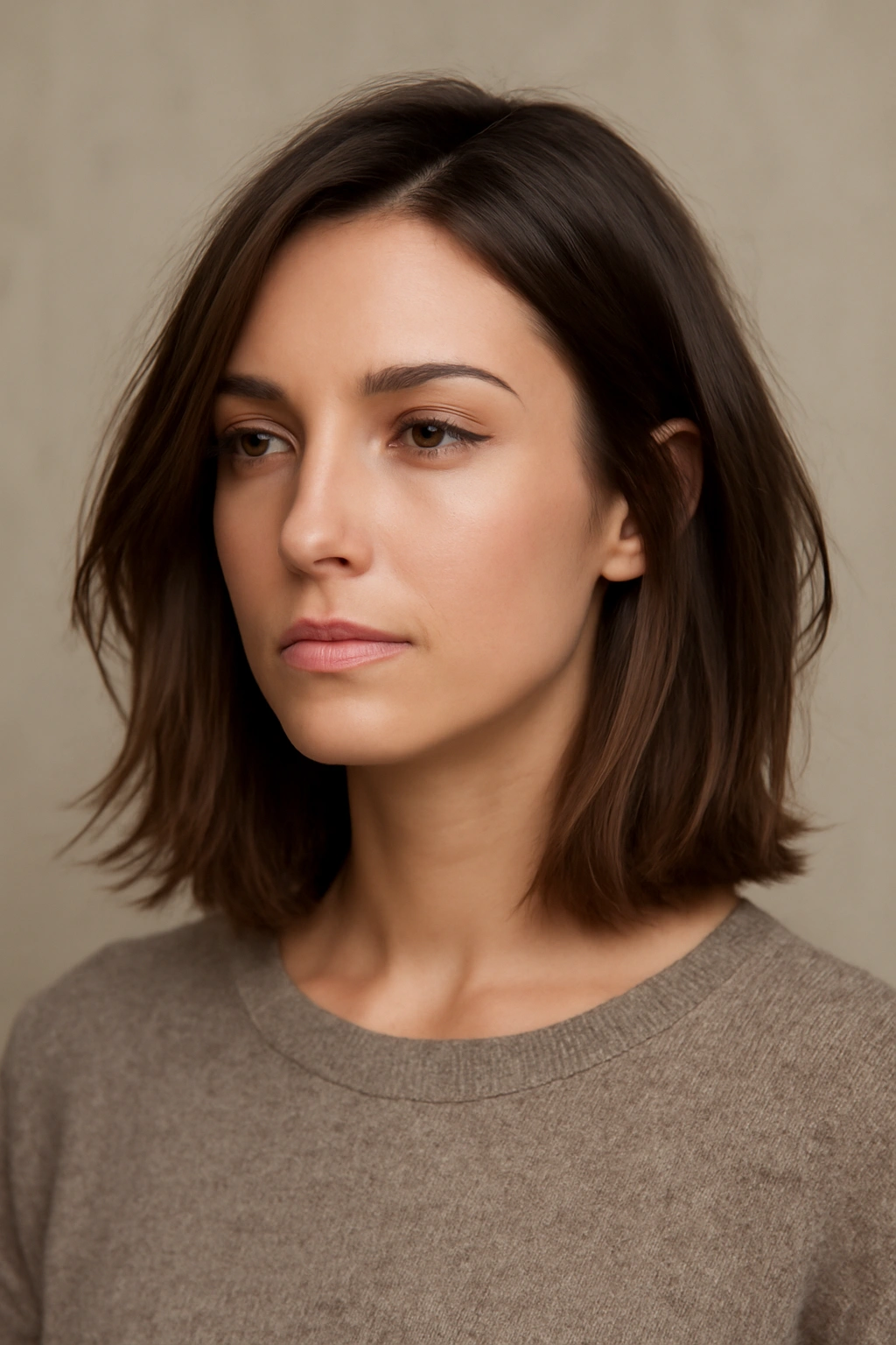 25 Hairstyles For Women Sorted By Length 10 Head-and-shoulders portrait of a long bob with soft layers