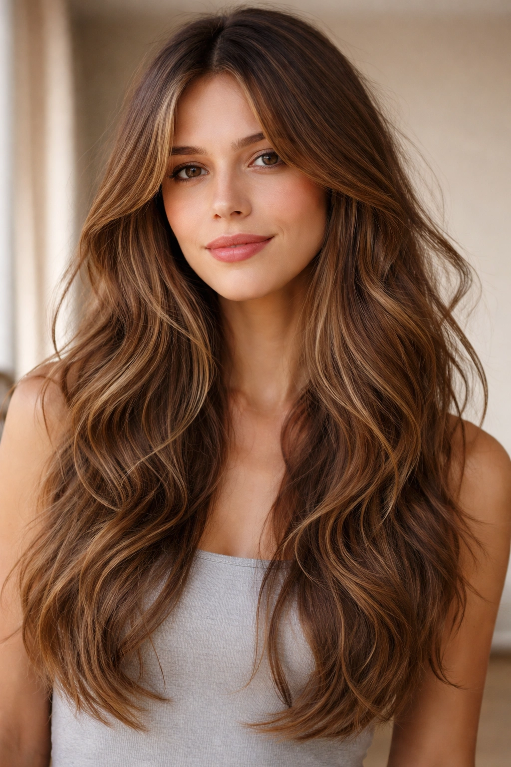 15 Wash And Wear Haircuts For Naturally Wavy Hair 15 Long, layered waves reaching mid-back with natural texture.
