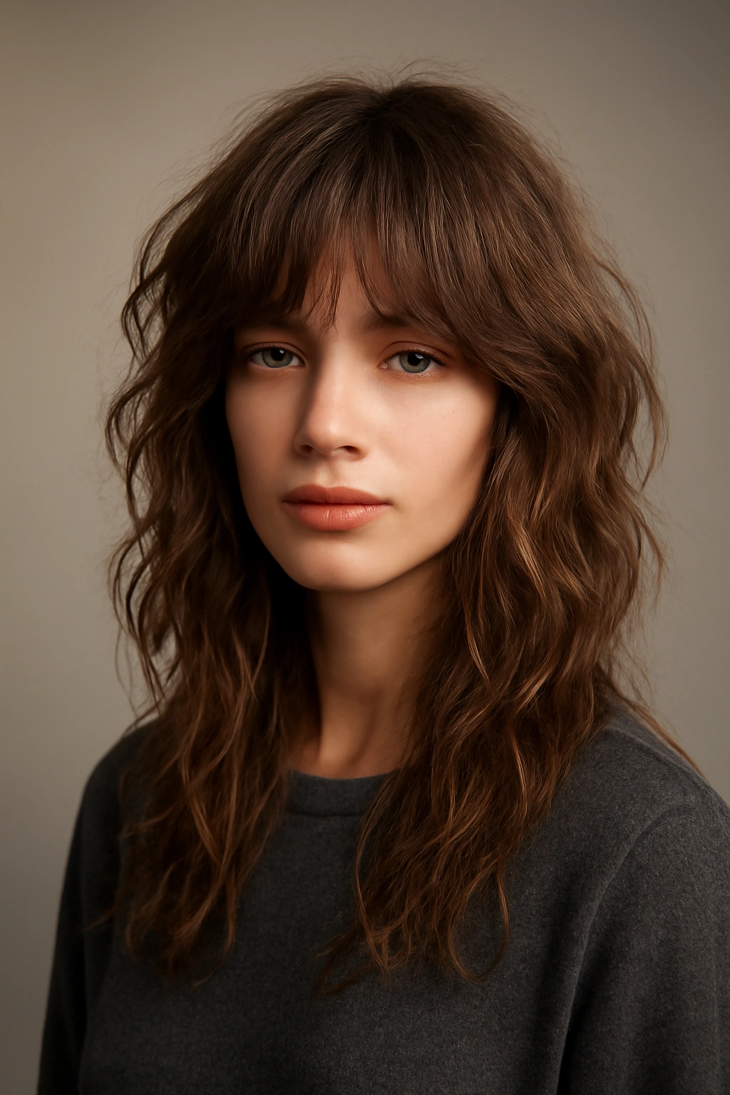20 Shag Cuts That Instantly Upgrade Your Look 10 Full head and shoulders view of a long layered shag hairstyle