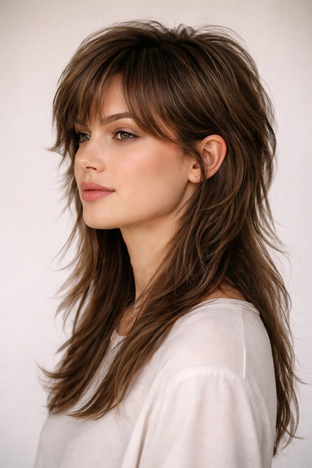 15 Soft Mullet Cuts That Look Good On Almost Anyone 14 Portrait of a person with a longer-top mullet hairstyle